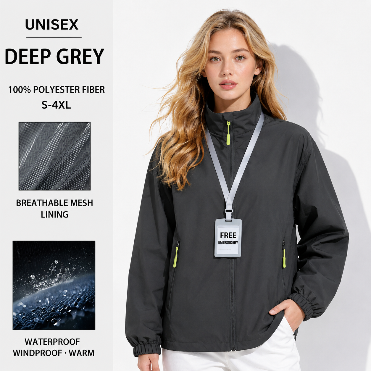 Custom Windbreaker Jacket 08 - Image 2