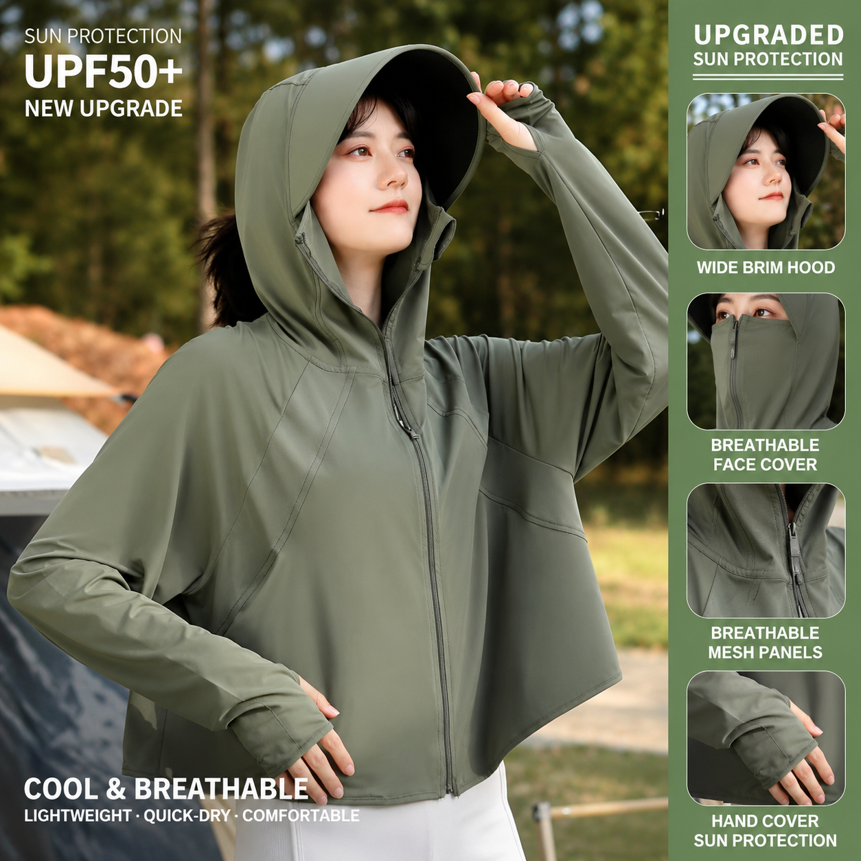 Hooded Sun Protection Cloak 031 - Image 12