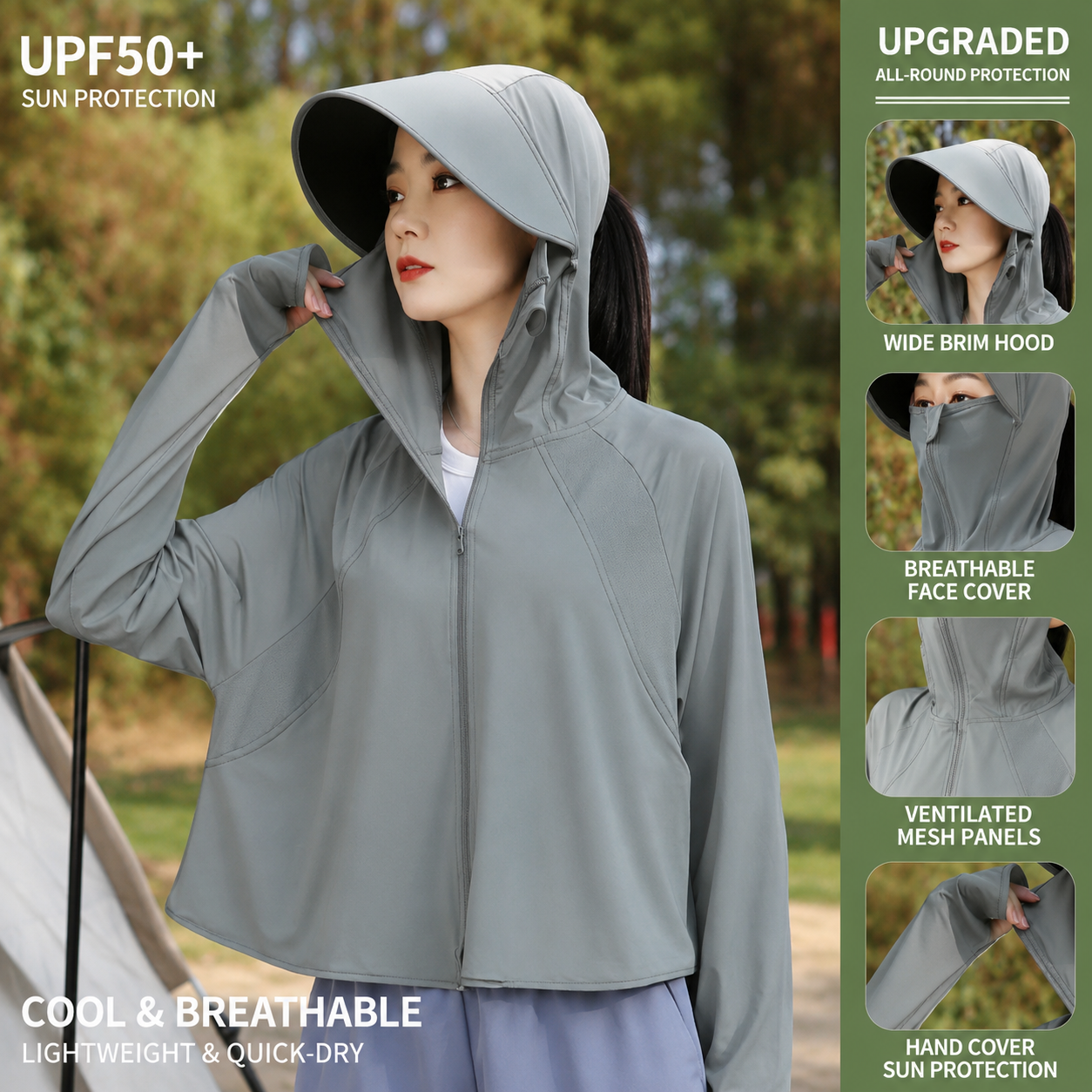 Hooded Sun Protection Cloak 031 - Image 15