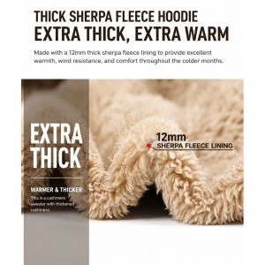 Sherpa Fleece Zip-Up Hoodie - Image 2