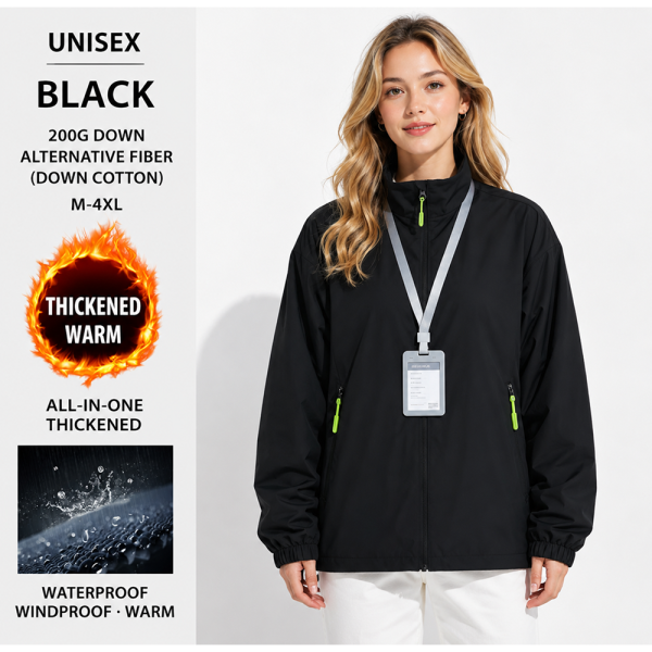 Unisex Warm Windproof Waterproof Thermal Jacket