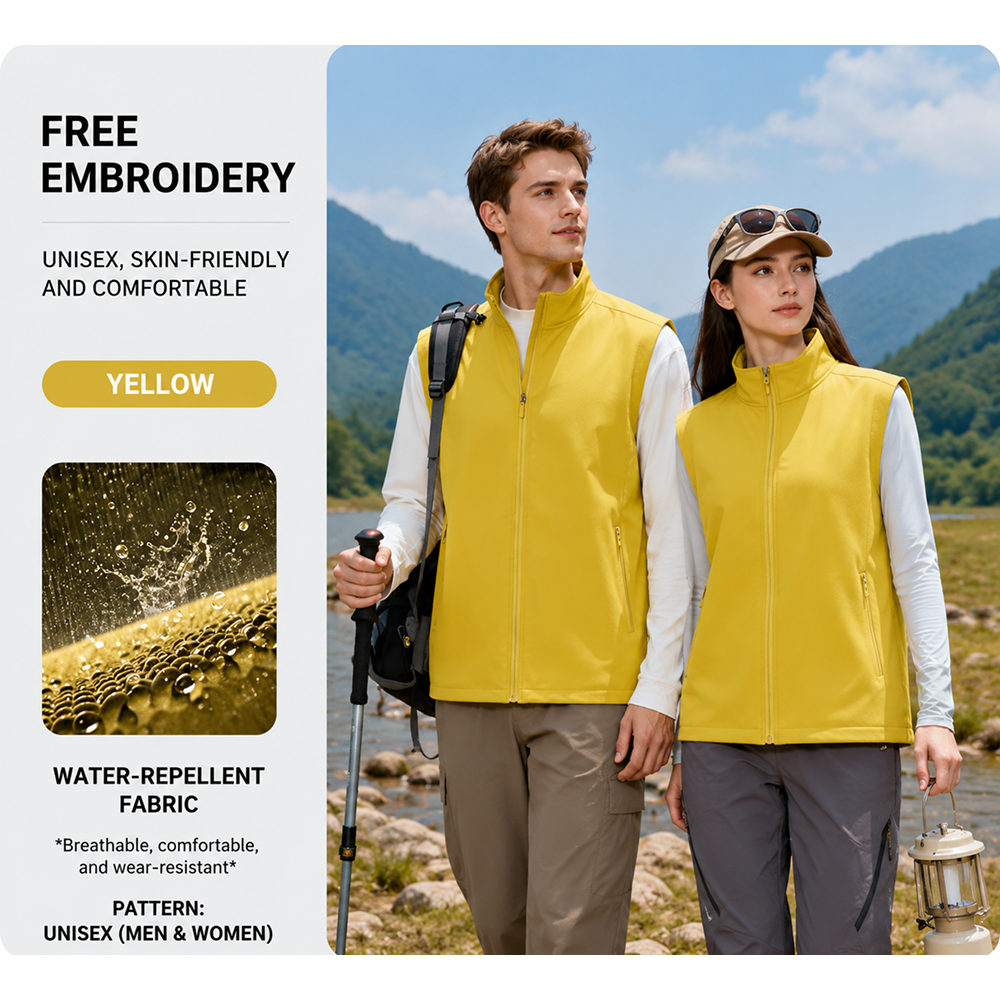 Water-Repellent Softshell Vest 028 - Image 8