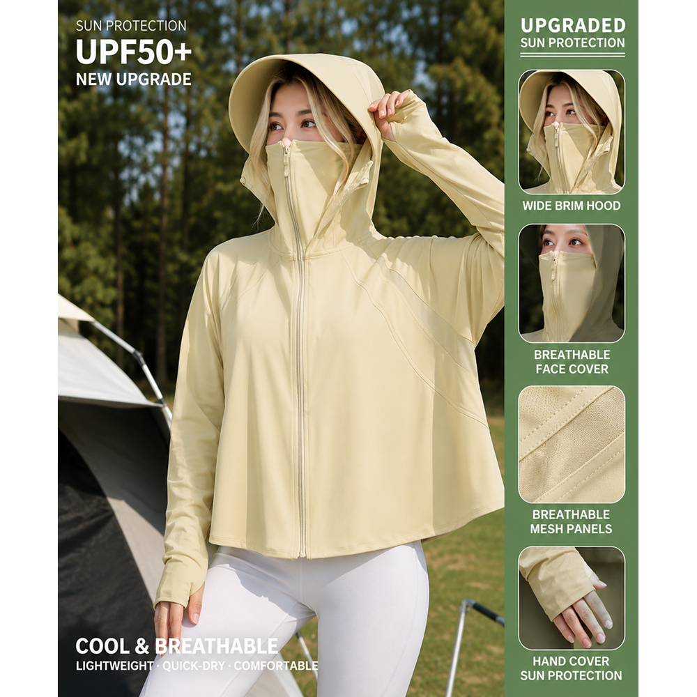 Hooded Sun Protection Cloak 031 - Image 4