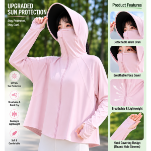 Hooded Sun Protection Cloak 031 - Image 6