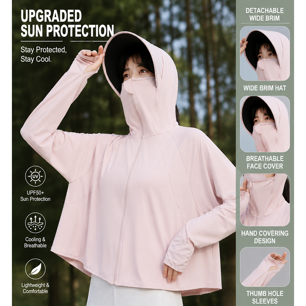 Hooded Sun Protection Cloak 031 - Image 7