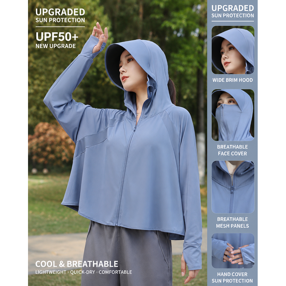 Hooded Sun Protection Cloak 031 - Image 10