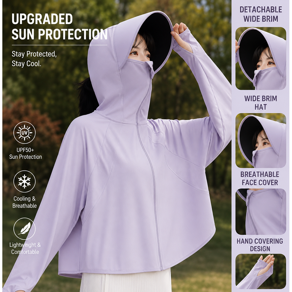 Hooded Sun Protection Cloak 031 - Image 11