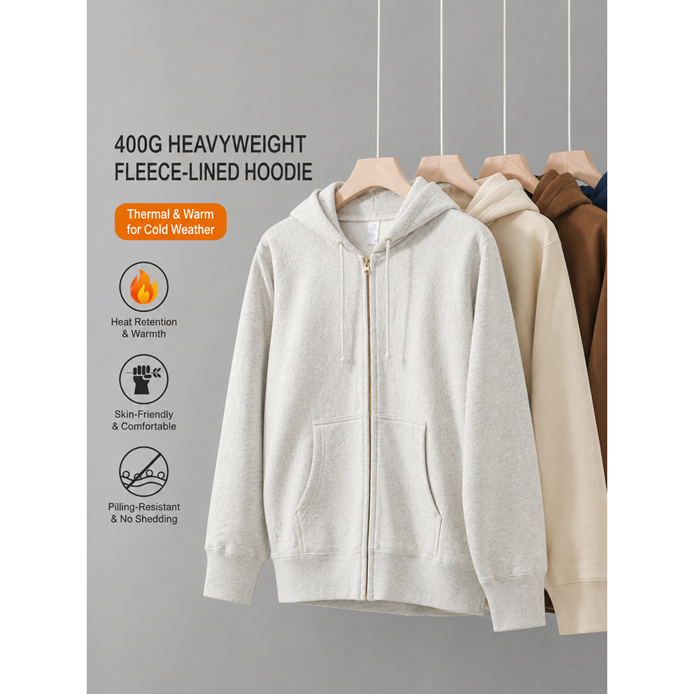 100_ Cotton Hoodie - Image 7