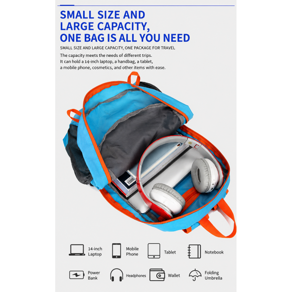 Stylish Foldable Outdoor Backpack 08