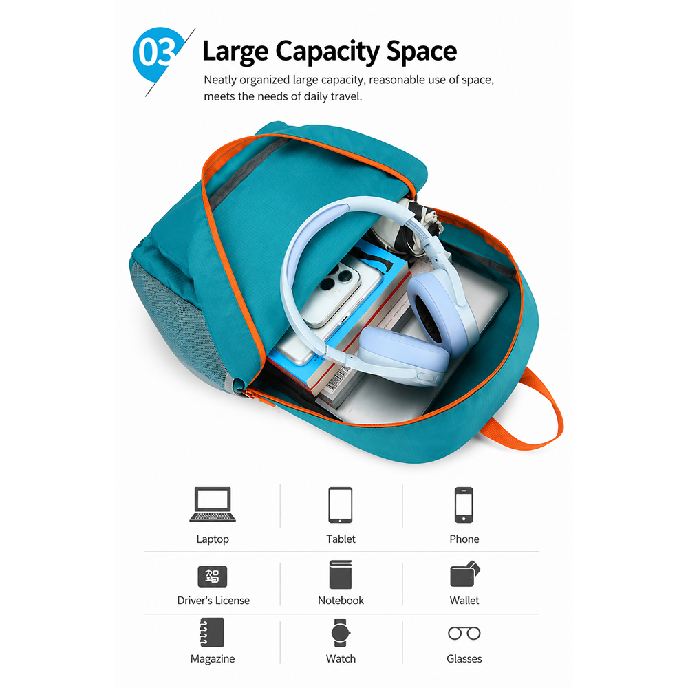 Lightweight Travel Backpack 010 - Image 15