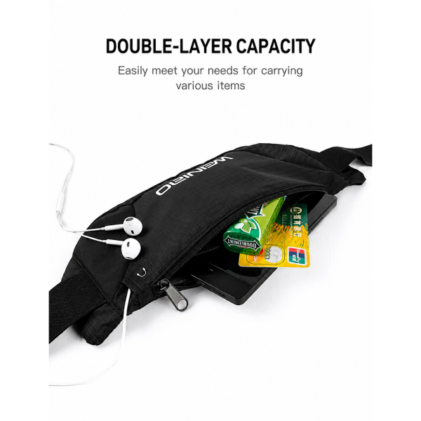 Premium Polyester Fabric Waist Bag