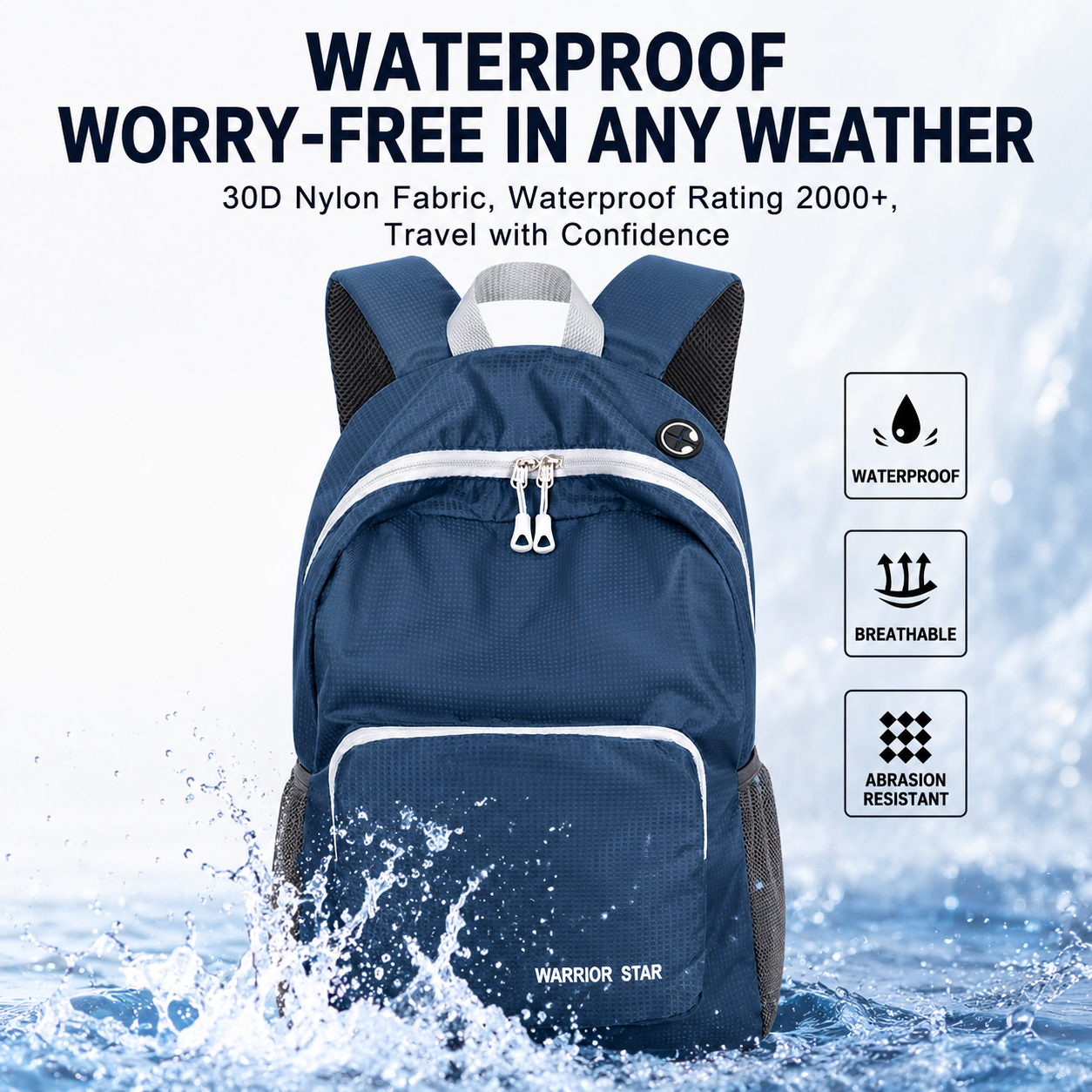 Foldable Nylon Backpacks - Image 4