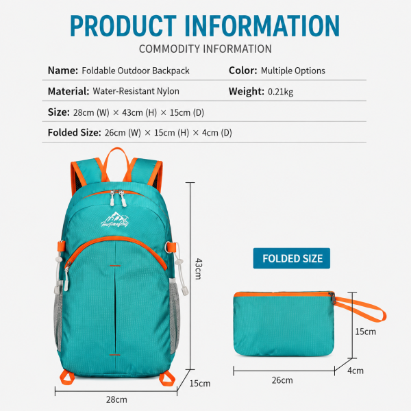 Foldable Outdoor Backpacks