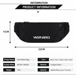 Premium Polyester Fabric Waist Bag - Image 9
