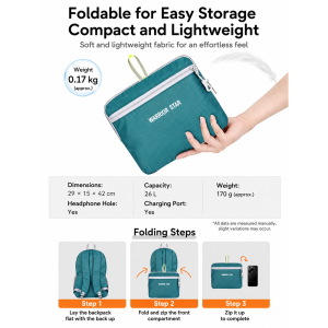 Foldable Nylon Backpacks - Image 6