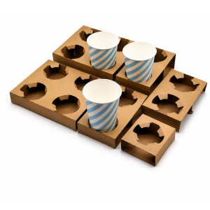 Paperboard Cup Carriers (1 to 4 cups)