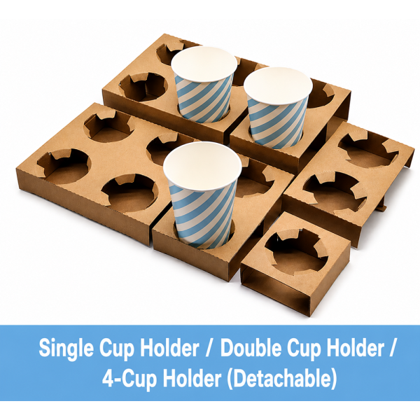 Paperboard Cup Carriers (1 to 4 cups)