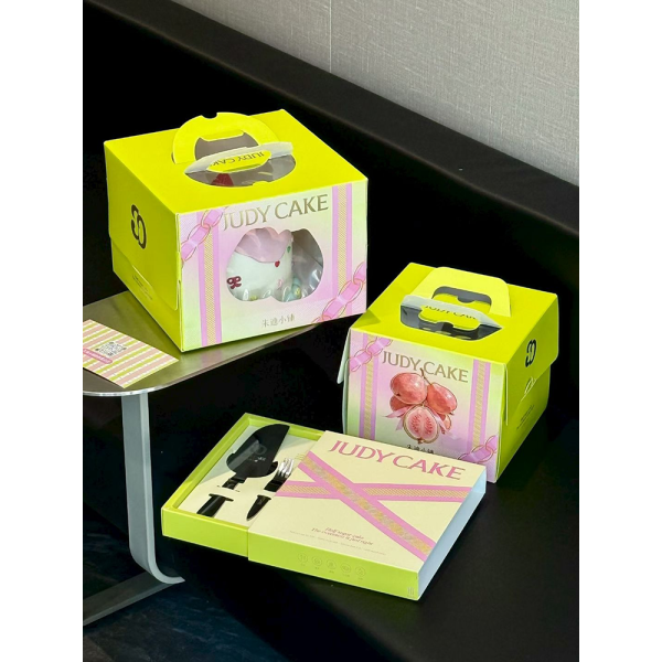 Birthday Cake Box with Window