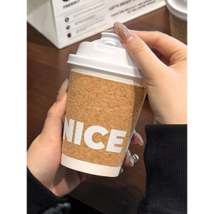 Soft Wood Grain Coffee Paper Cups - Image 6