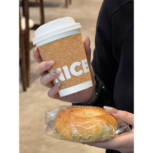 Soft Wood Grain Coffee Paper Cups - Image 7