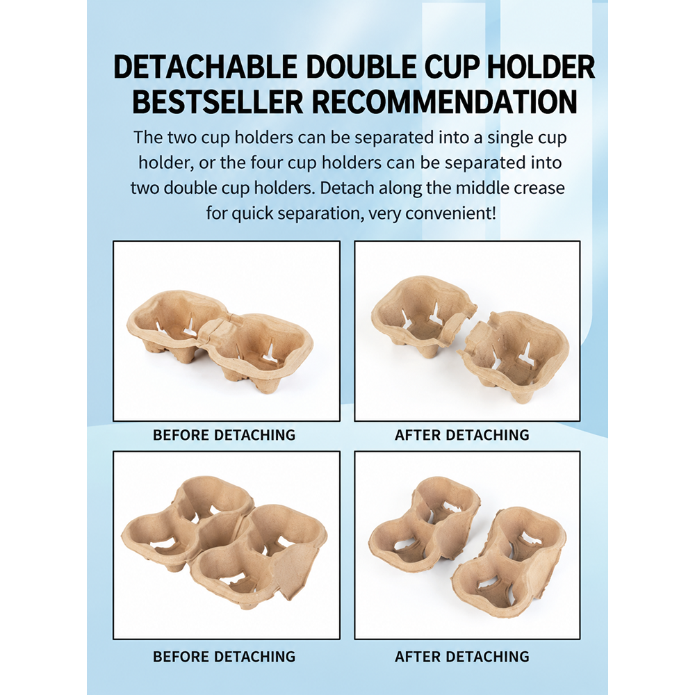 Paper Cup Carriers (1-4 cups) - Image 9
