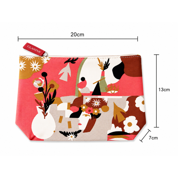Polyester-Cotton Cosmetic Pouch