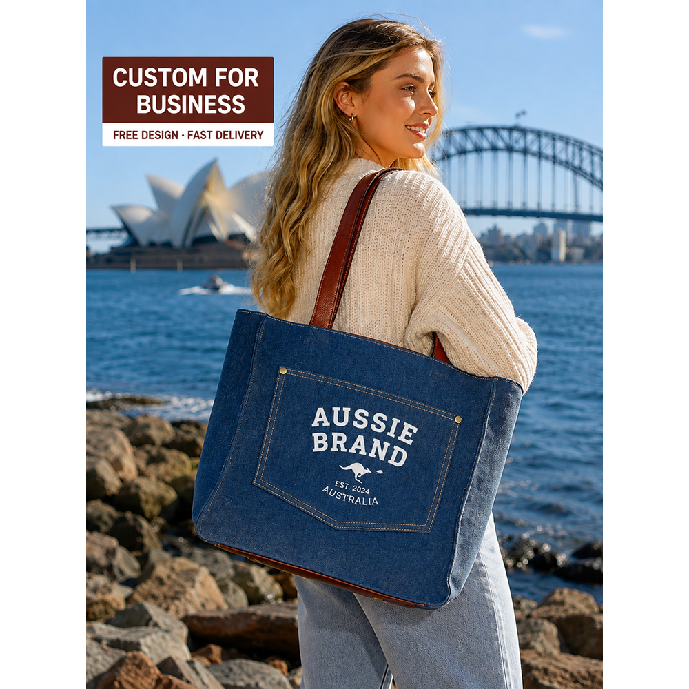 Denim Shoulder Bag - Image 2