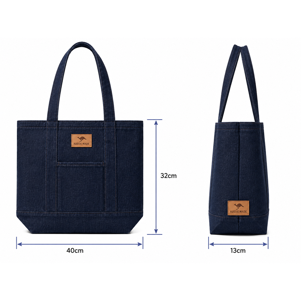 Denim Shoulder Bag - Image 3