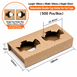 Paperboard Cup Carriers (1 to 4 cups) - Image 9