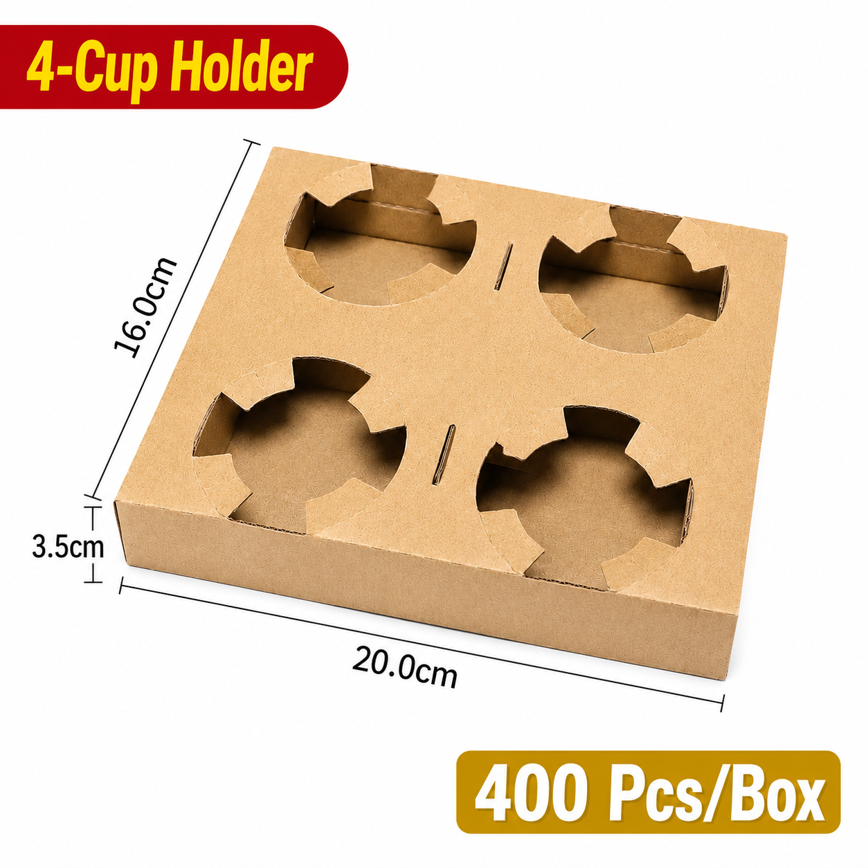 Paperboard Cup Carriers (1 to 4 cups) - Image 10
