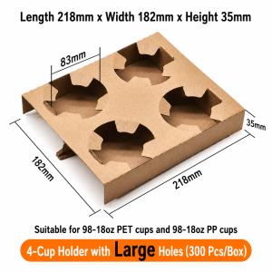 Paperboard Cup Carriers (1 to 4 cups) - Image 12