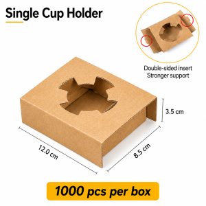 Paperboard Cup Carriers (1 to 4 cups) - Image 3