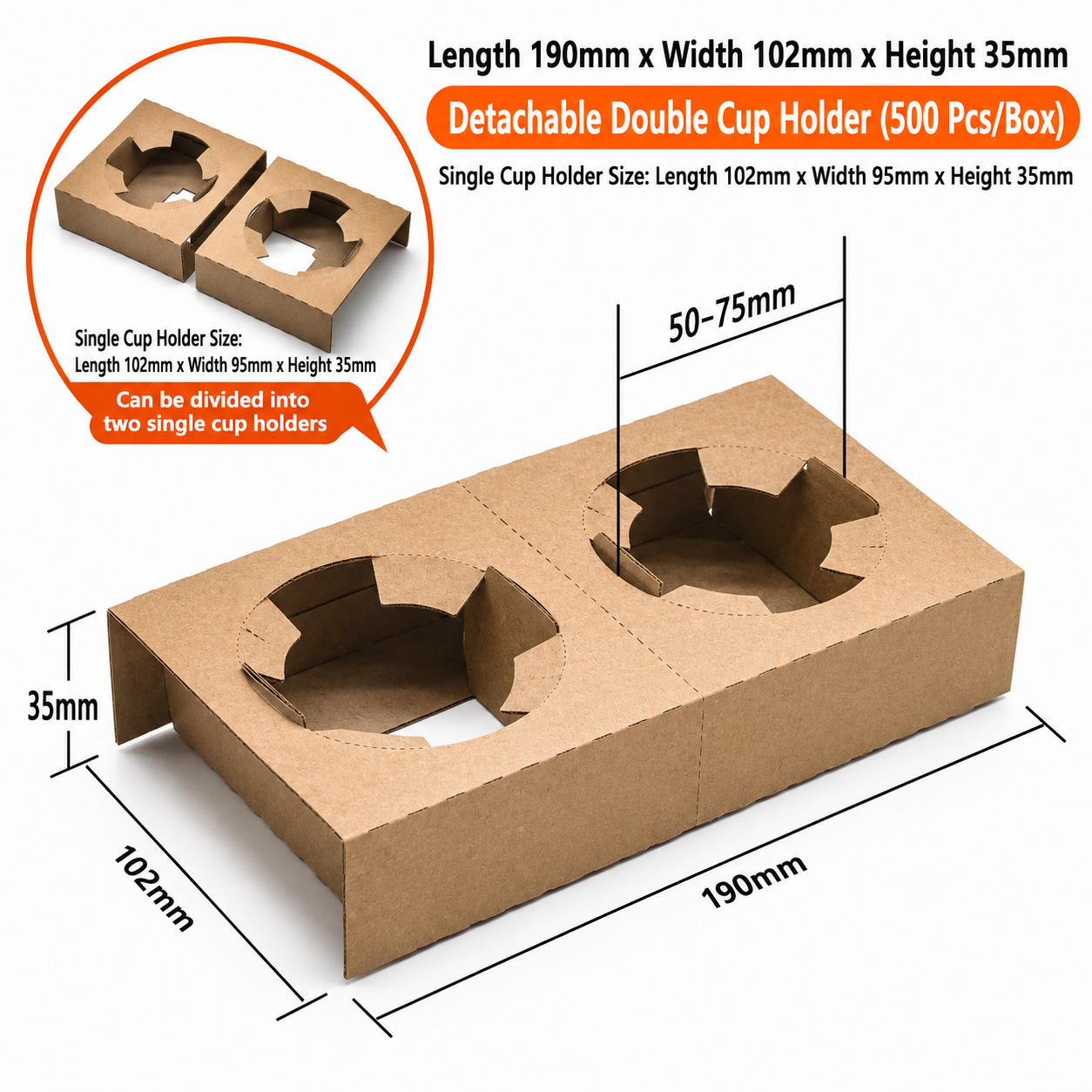 Paperboard Cup Carriers (1 to 4 cups) - Image 5