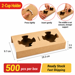 Paperboard Cup Carriers (1 to 4 cups) - Image 7