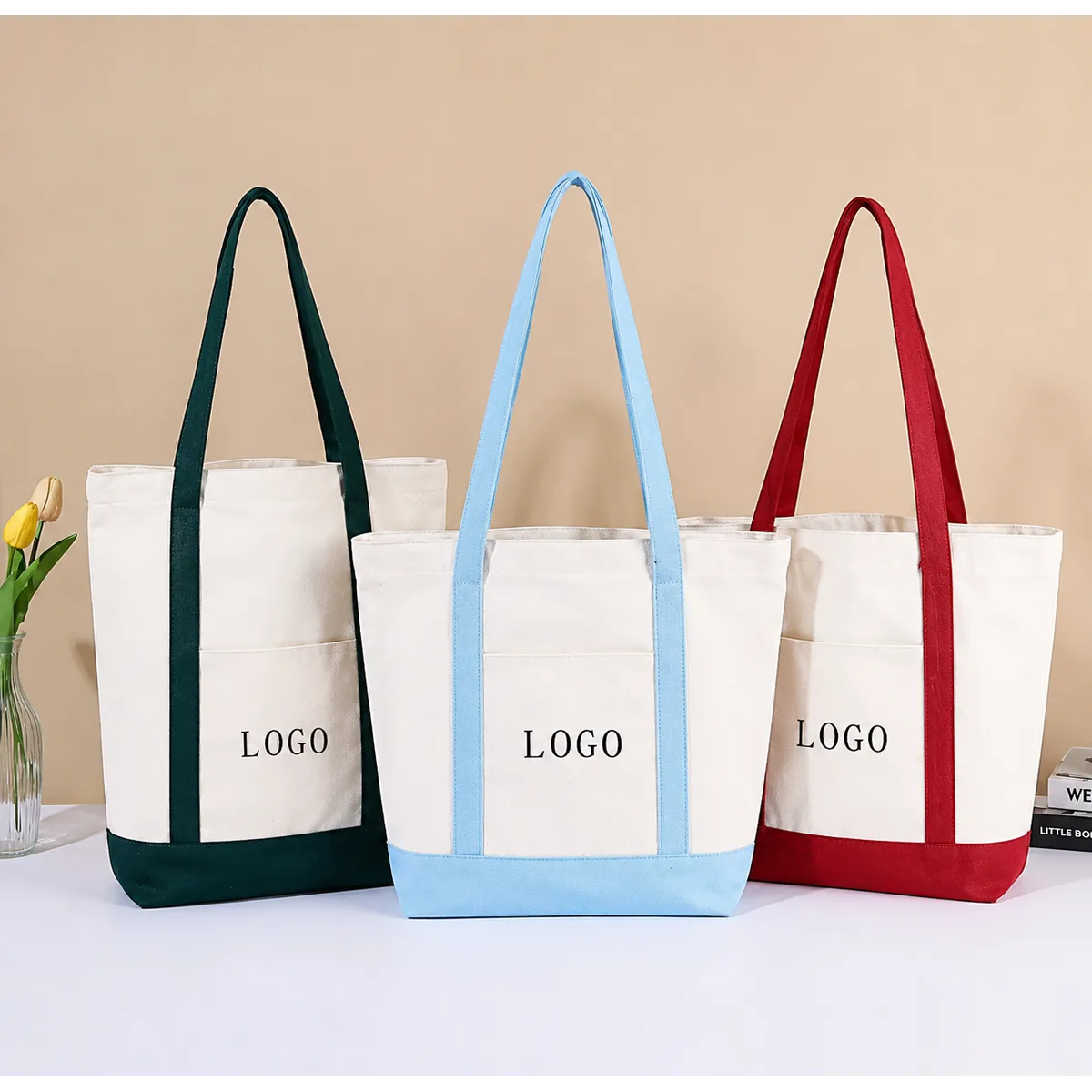 Premium Polyester Tote Bags - Image 1