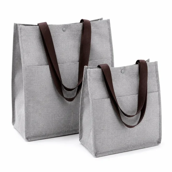 Linen-like Polyester Carry Bags