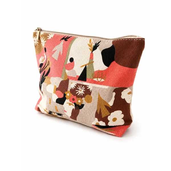 Polyester-Cotton Cosmetic Pouch