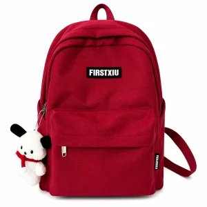 Red Nylon School Bags