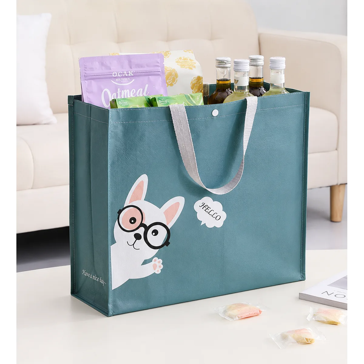 Custom woven polypropylene shopping bag Australia